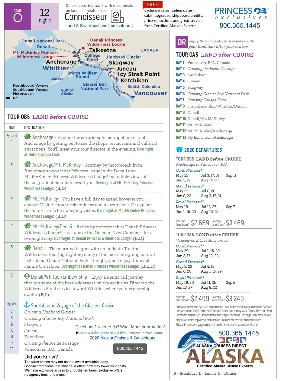 Alaska Cruises May to September Alaska Cruises Cruisetours Search