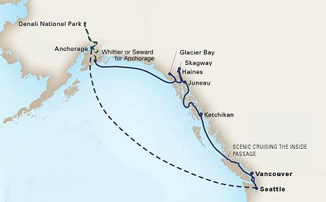 alaska cruise 2023 route